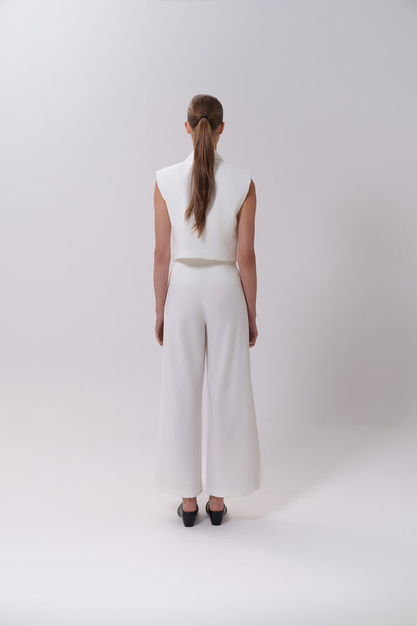 2 Button Crop Vest + Pants Set