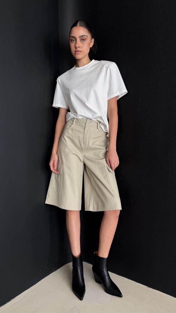 Padded Crew Neck T-Shirt