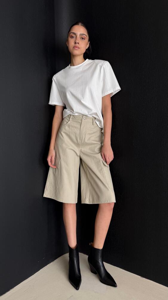 Padded Crew Neck T-Shirt