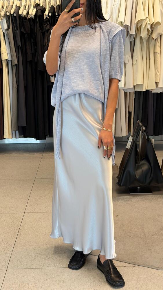 Satin Maxi Skirt