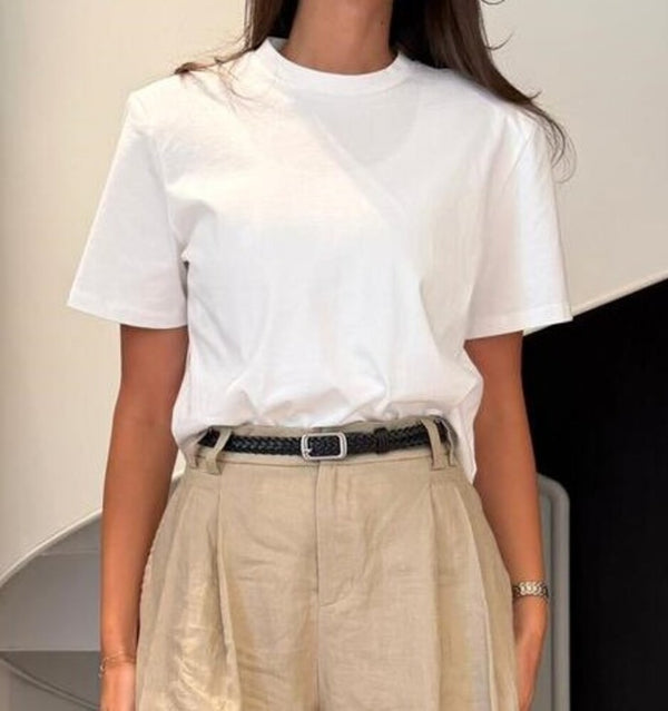 Padded Crew Neck T-Shirt