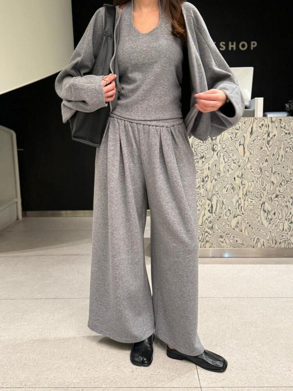 Overlay Top + Pants 3 Piece Set