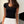 Notched Short Sleeves Top