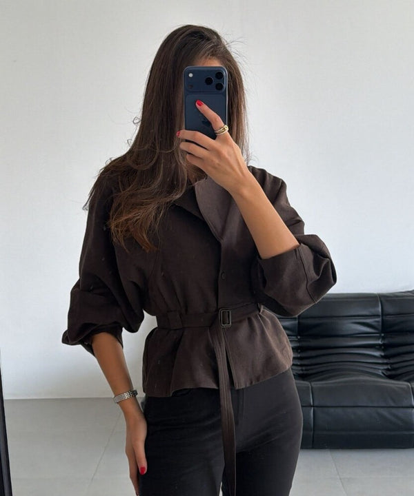 Cropped Trench Jacket