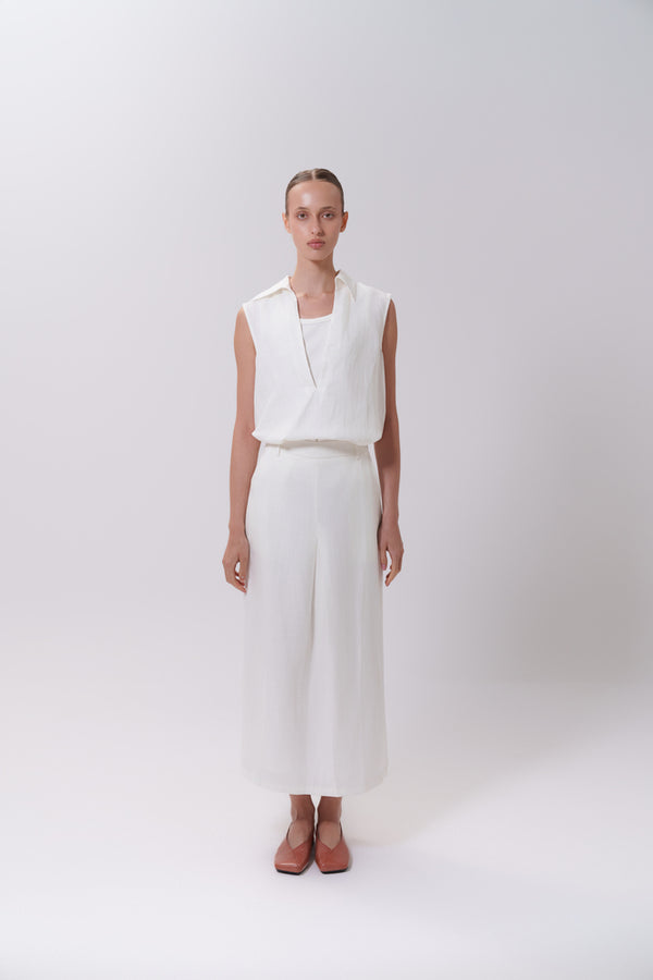 Sleeveless Skipper Collar Set