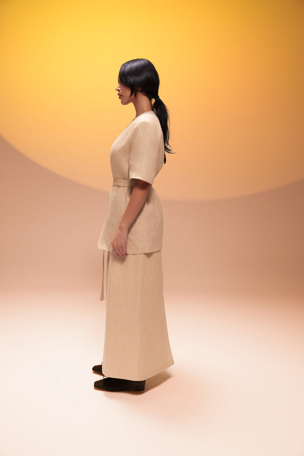 Basic Linen + Skirt Set
