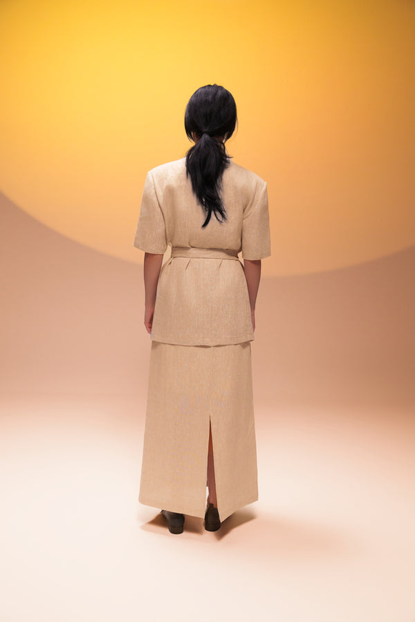 Basic Linen + Skirt Set