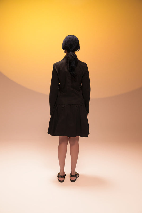 Cotton Blazer + Skirt Set