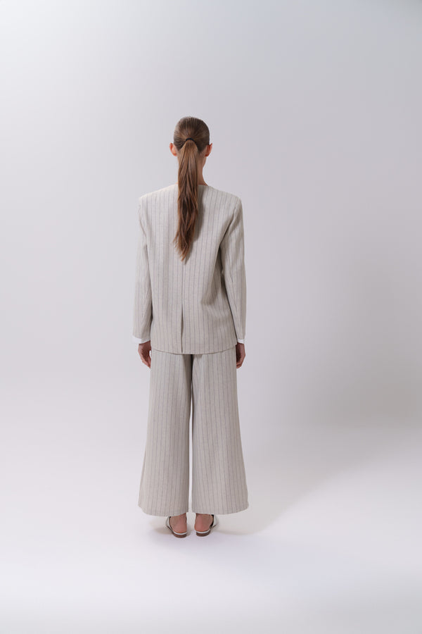 2 Buttons Blazer + Pants Set