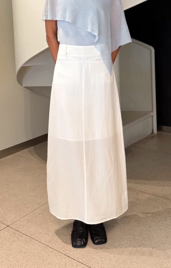 Linen Midi Skirt