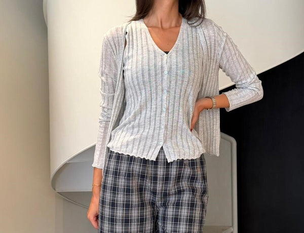2 Piece Deep Cardigan