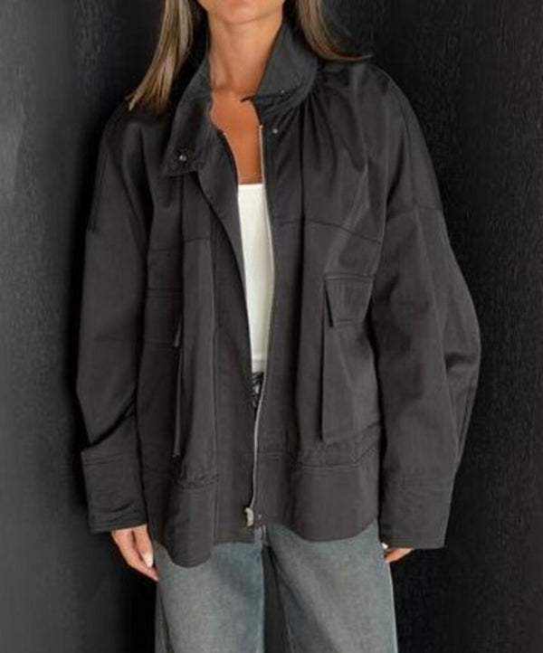 Large Pocket Bomber Jacket