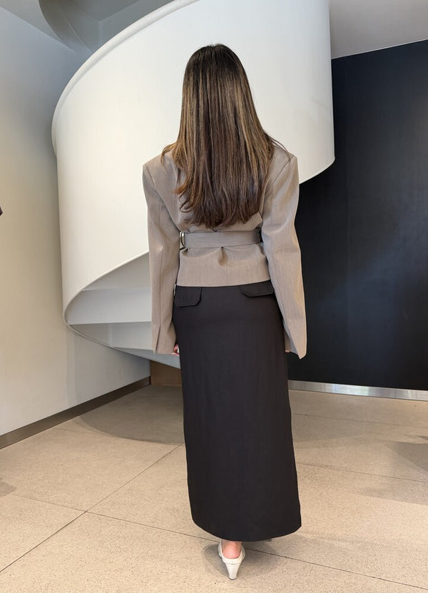 Fitted Midi Skirt