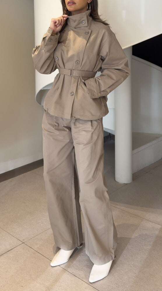 Trench Jacket + Pants Set