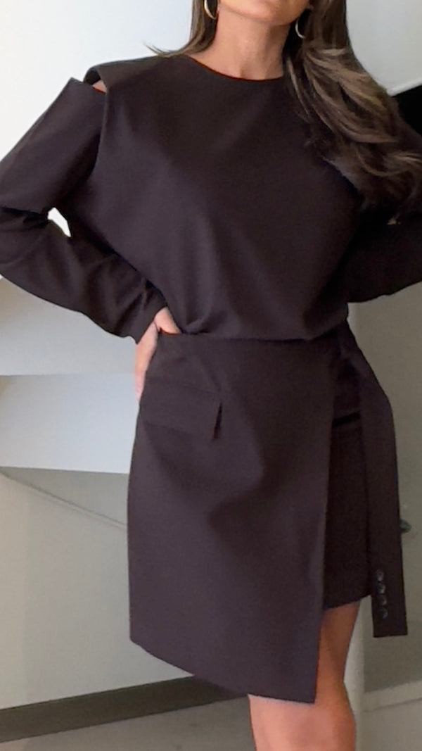 Open Shoulder + Skirt Set