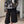 Black & White Patterned Open Front Blazer