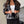 Black & White Patterned Open Front Blazer