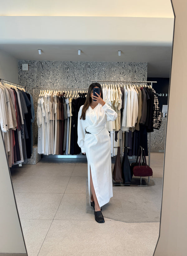 Flowing Linen Shirt + Skirt Set