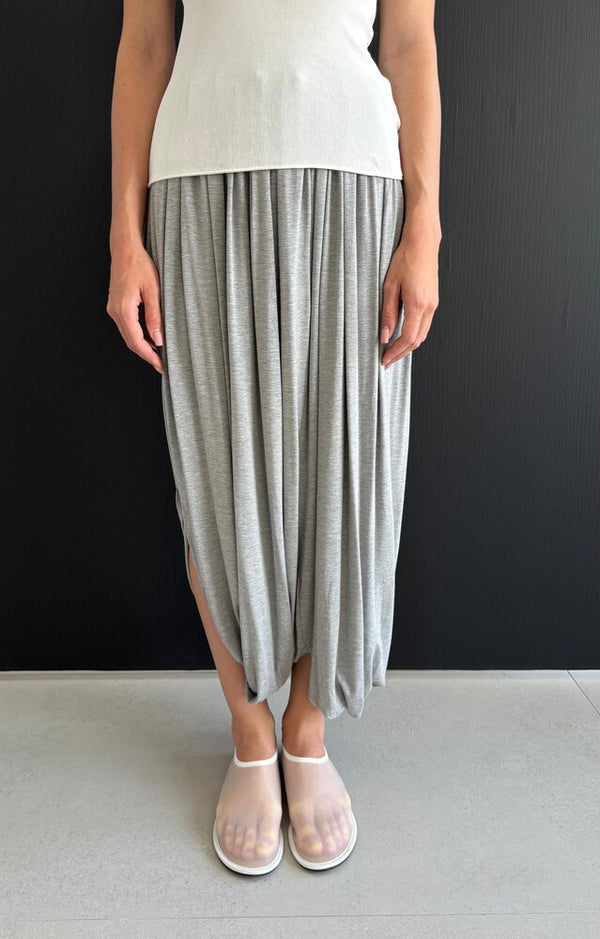 Overlapped Hem Skirt