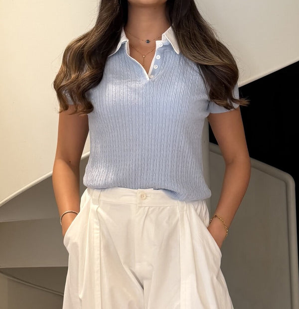 Contrast Polo Shirt