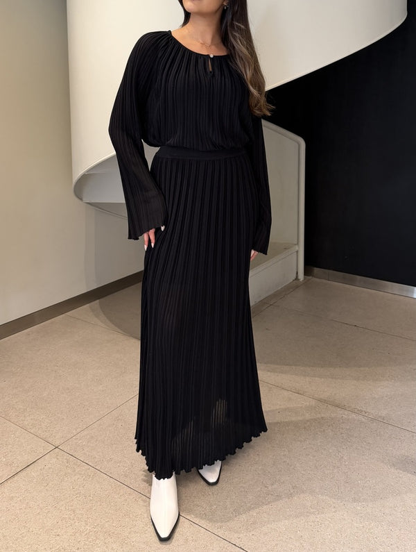 Two Piece Pleated Set