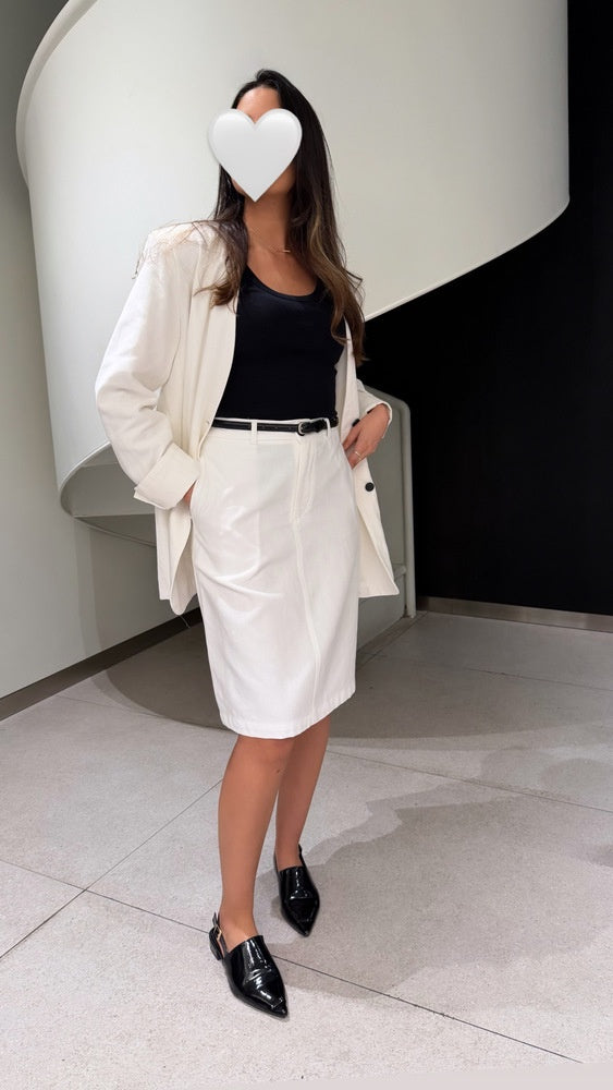 Pure Linen + Mini Skirt Set