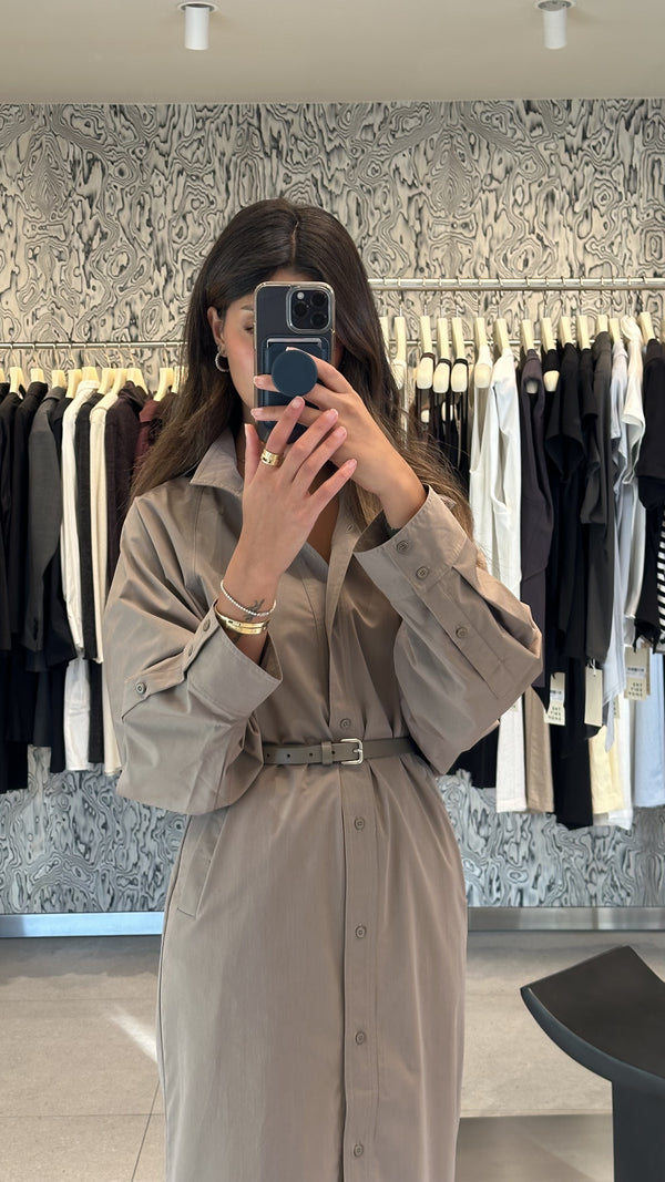 High Neck Long Dress Belt