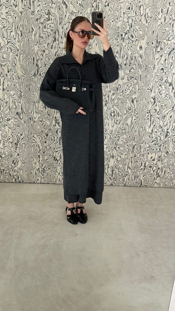 Cardigan + Sleeveless Dress