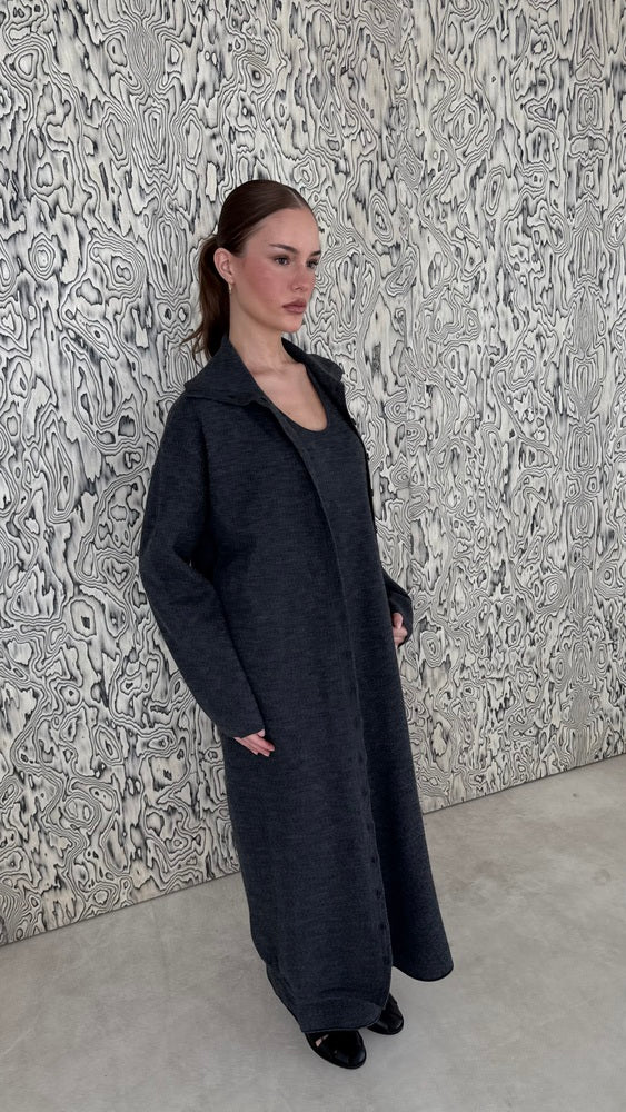 Cardigan + Sleeveless Dress