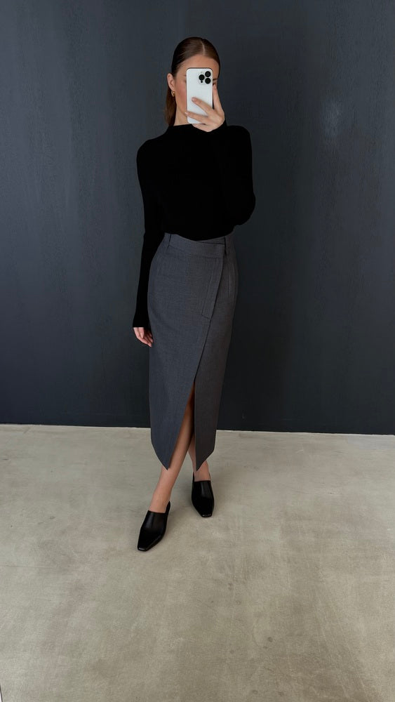 Front Slit Skirt