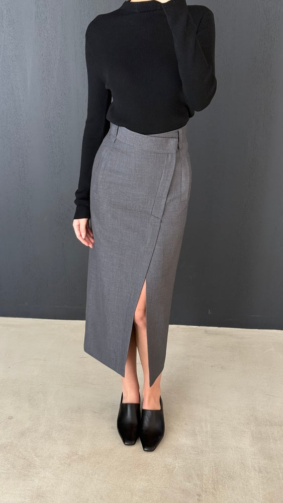 Front Slit Skirt