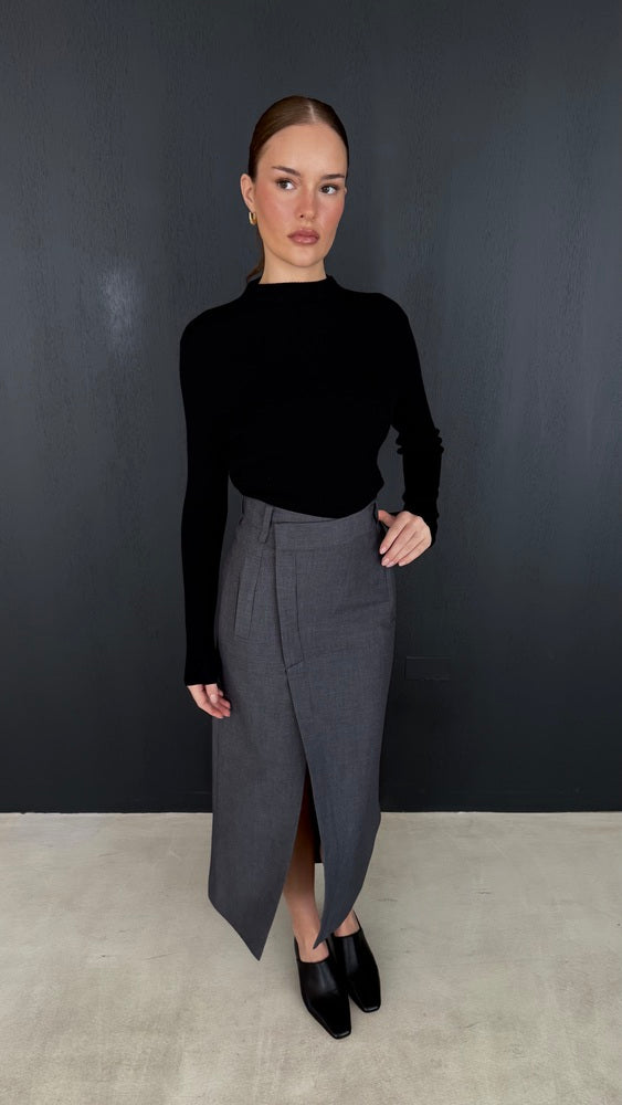 Front Slit Skirt