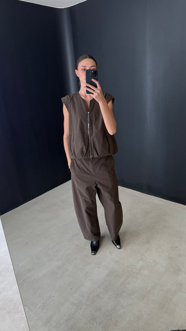 Oversized Zippered Vest + Pants