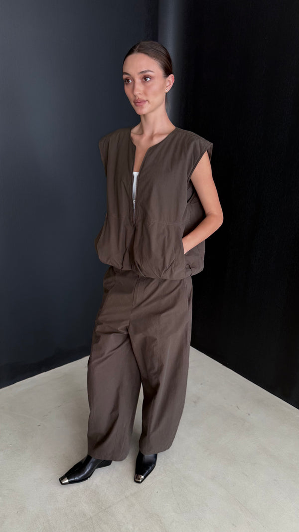 Oversized Zippered Vest + Pants