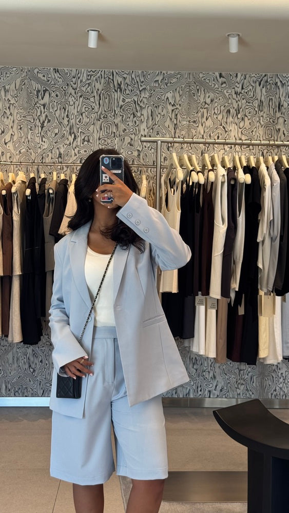 Lapel Blazer + Short Set