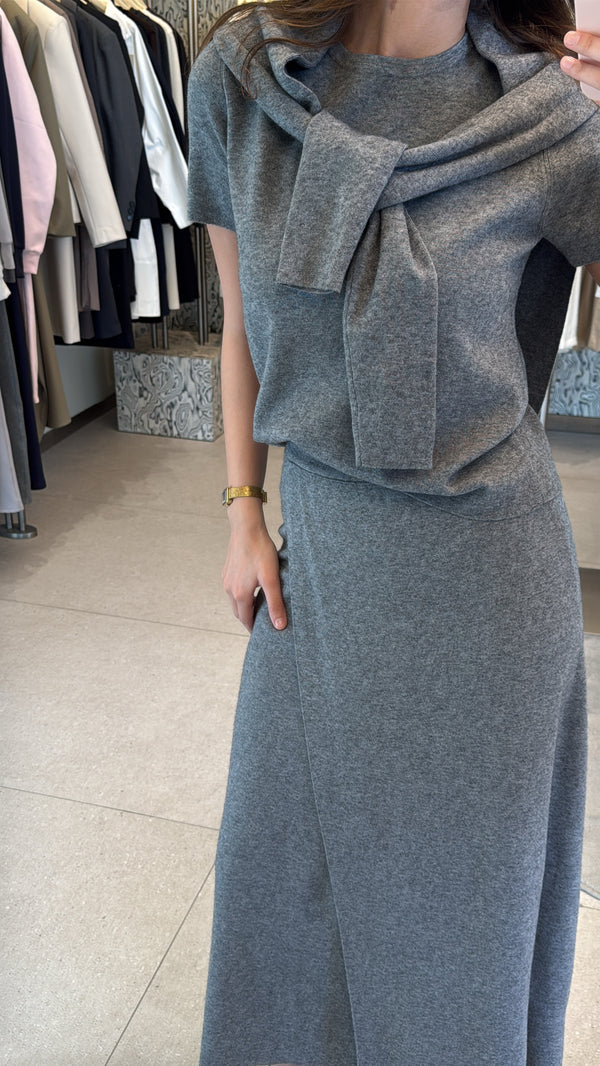 3 Piece Cardigan Set with Skirt