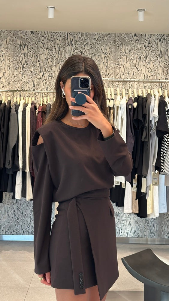 Open Shoulder + Skirt Set