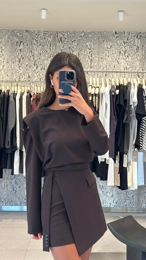 Open Shoulder + Skirt Set