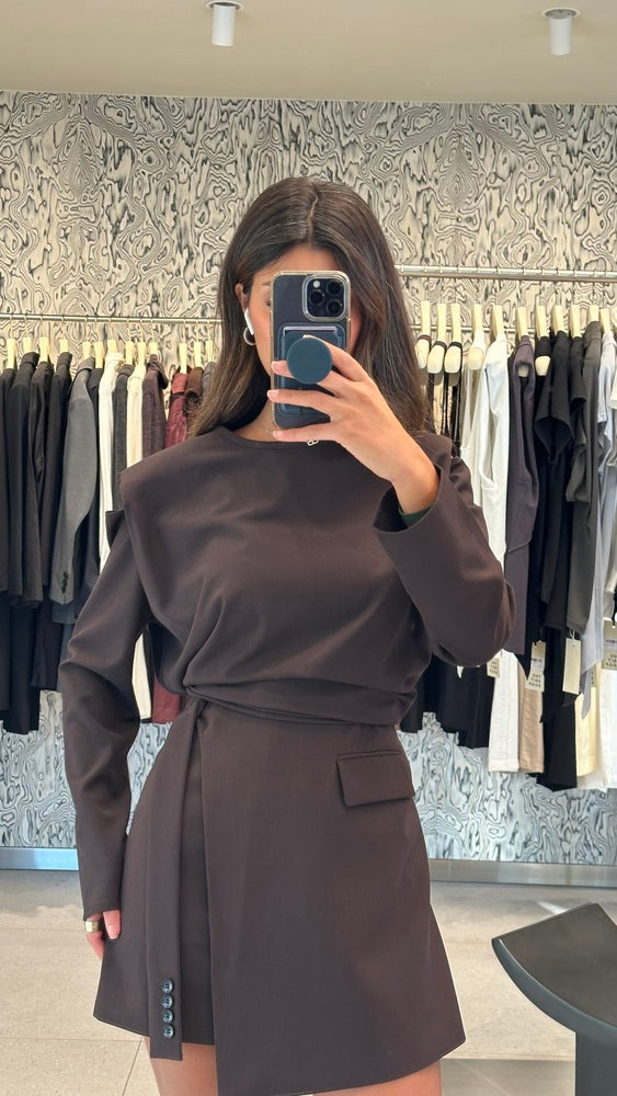 Open Shoulder + Skirt Set