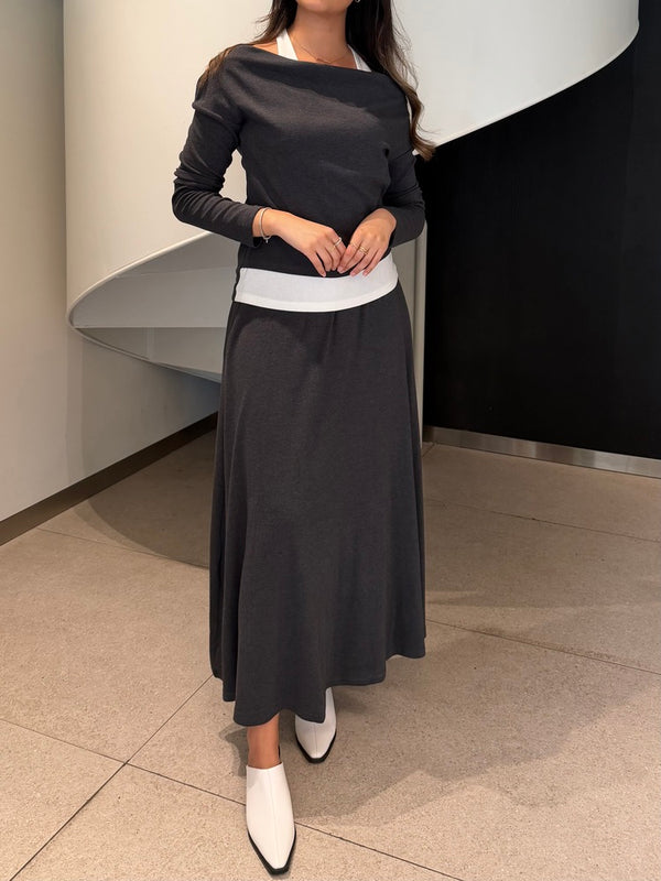 Layered Top & Skirt Set