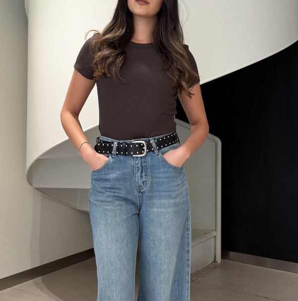 Ribbed Short-Sleeve T-shirt