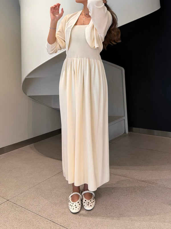 2 Piece Fitted Midi Dress