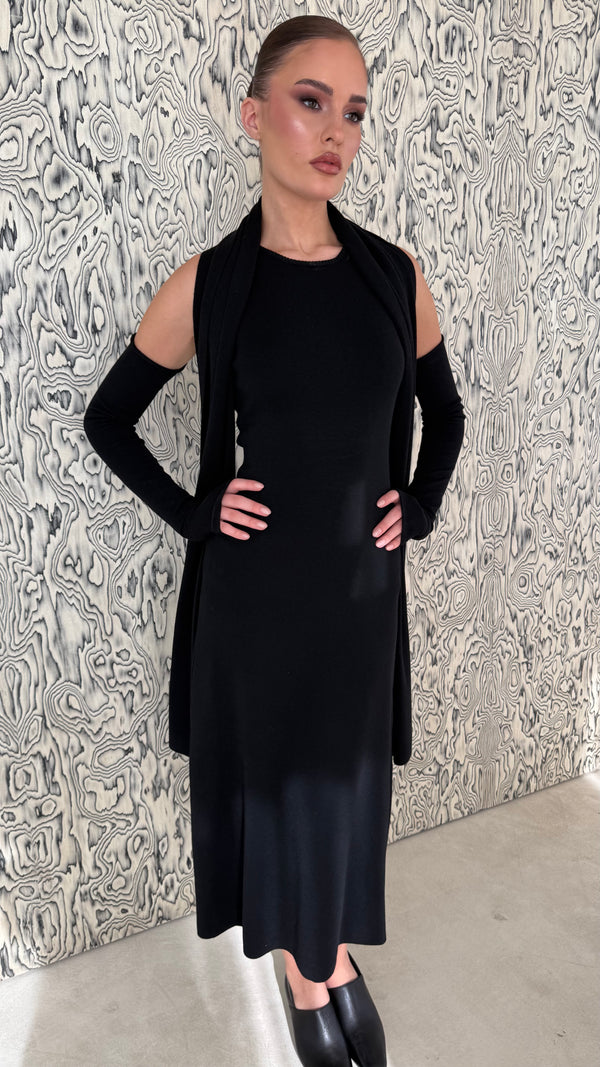 3 Piece Sleeveless Maxi Dress