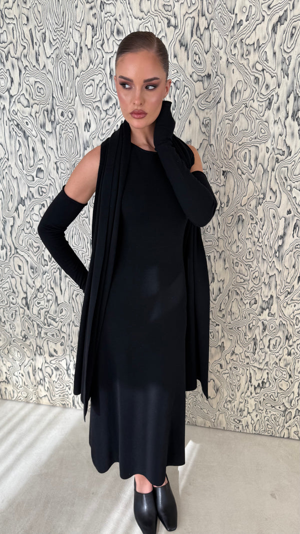 3 Piece Sleeveless Maxi Dress