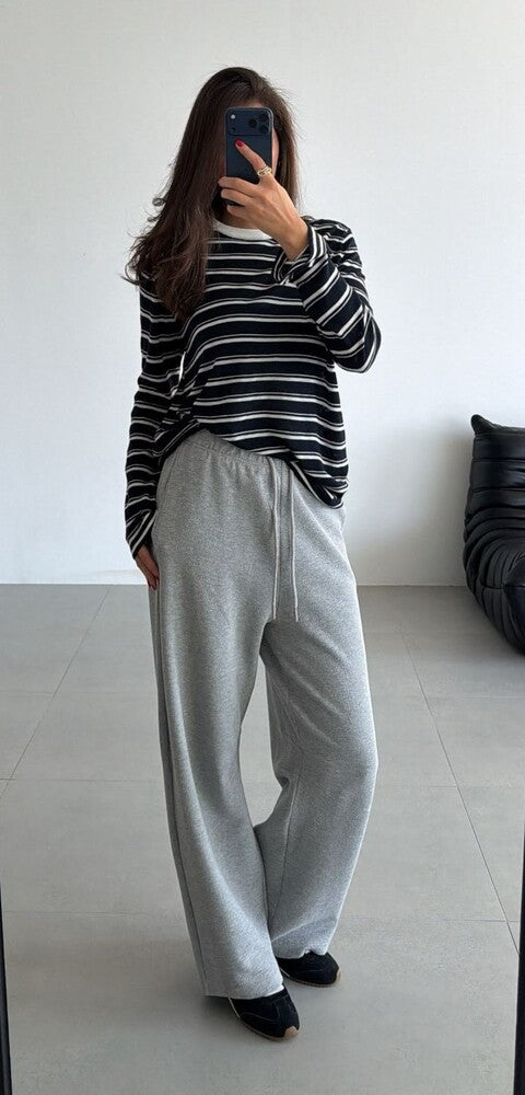 Elastic Waist Drawstring Pants