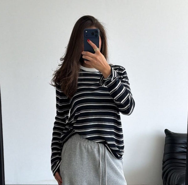 Stripe Long Sleeve Top