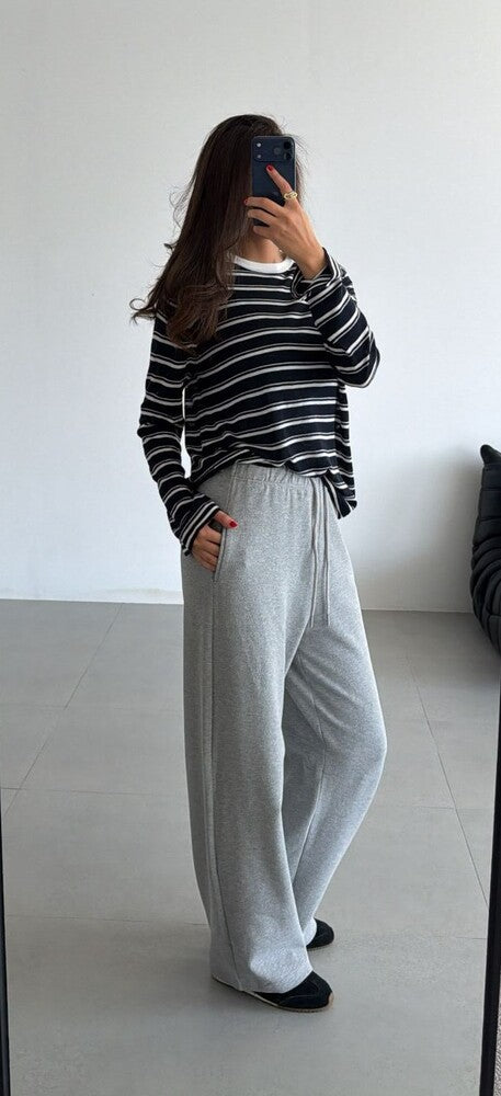 Elastic Waist Drawstring Pants