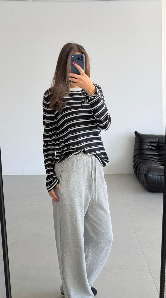 Elastic Waist Drawstring Pants