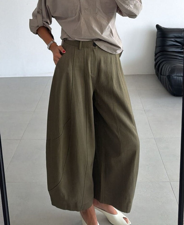 Pleated Balloon Trousers