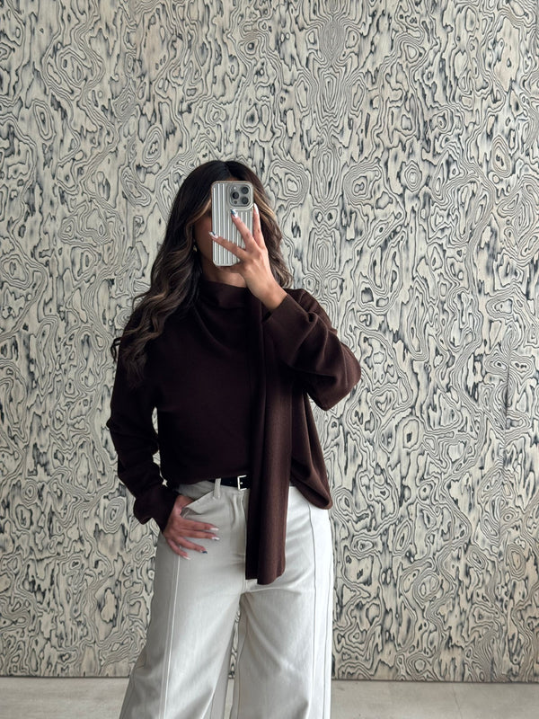 Scarf Detail Sweater